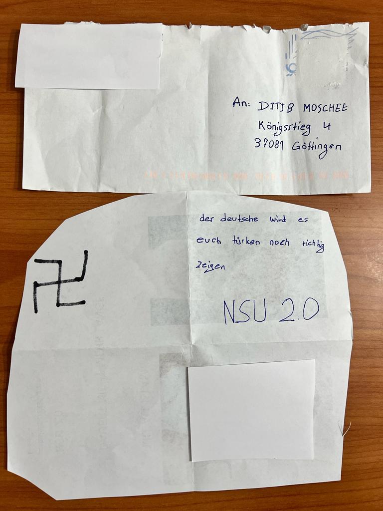 Göttingen Camisi’ne tehdit mektubu: “Bütün İslam’ı öldürün”