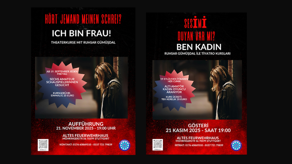 “Sesimi Duyan Var mı?”: 21 Kasım’da Stuttgart’ta kadına şiddete sanatla direniş