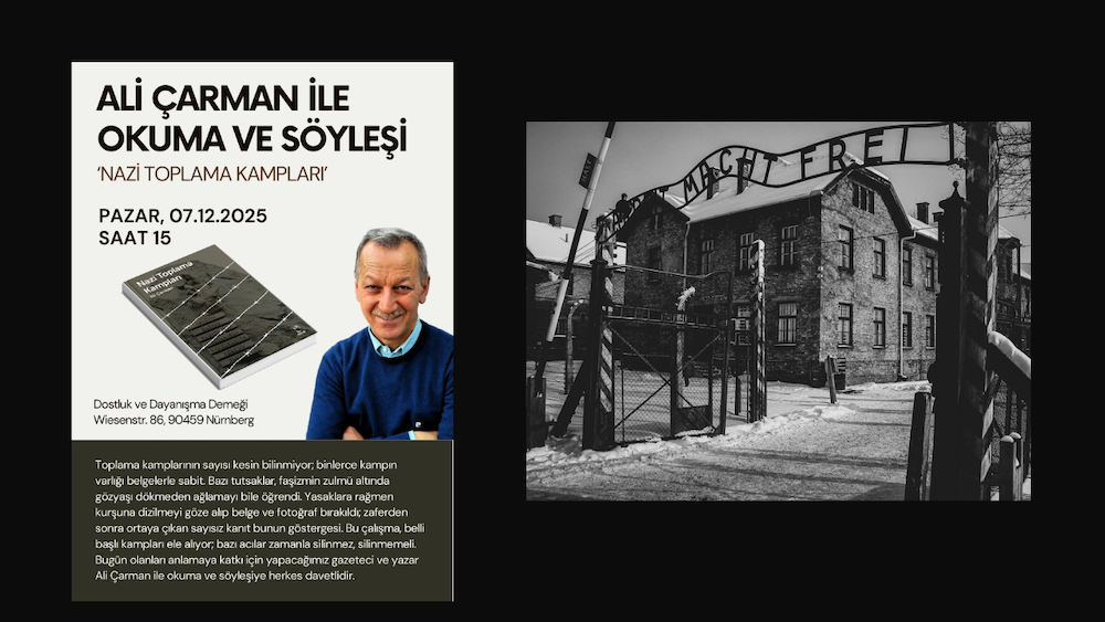 Ali Çarman tarihle yüzleşmeye çağırıyor: Nazi kampları Nürnberg’de masada