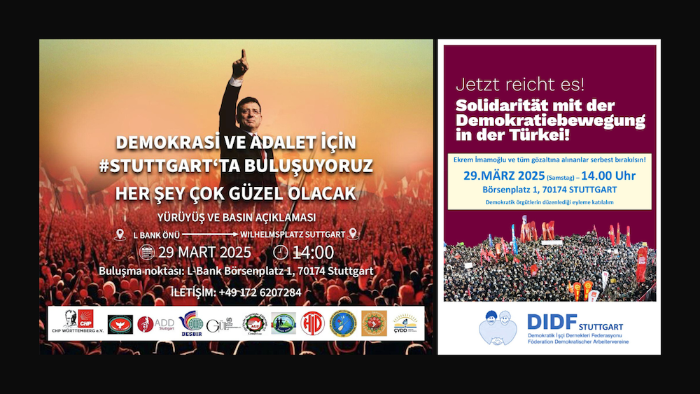 Stuttgart’ta demokrasi ve adalet mitingi: “Her Şey Çok Güzel Olacak”